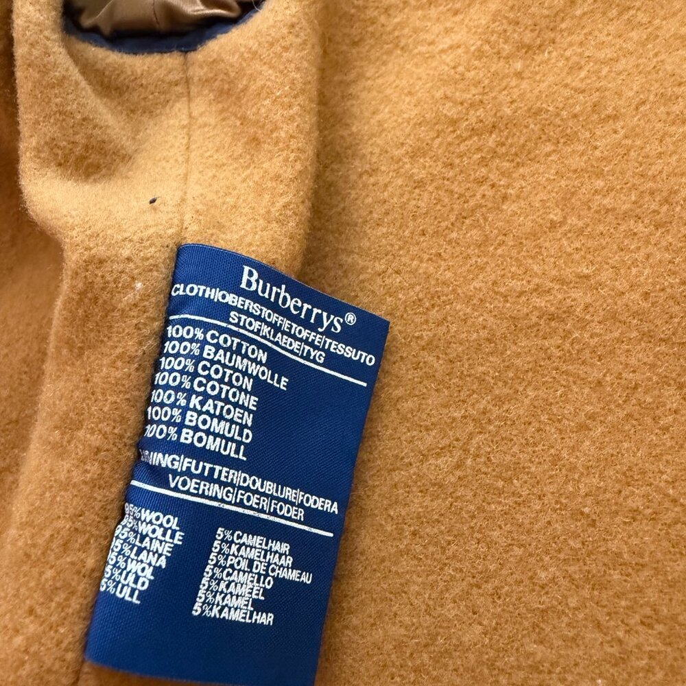 Burberry Classic Blue Camelhair Trenchcoat - Picture 6 of 6